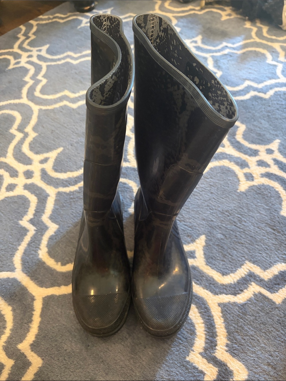 Calvin Klein Black Tall Rain Boots